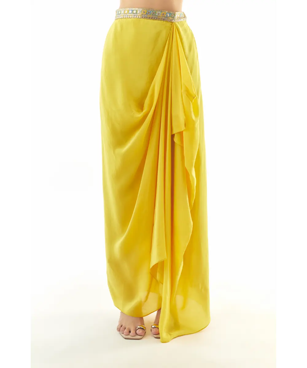 GOPI VAID - Vaishnavi one shoulder skirt set